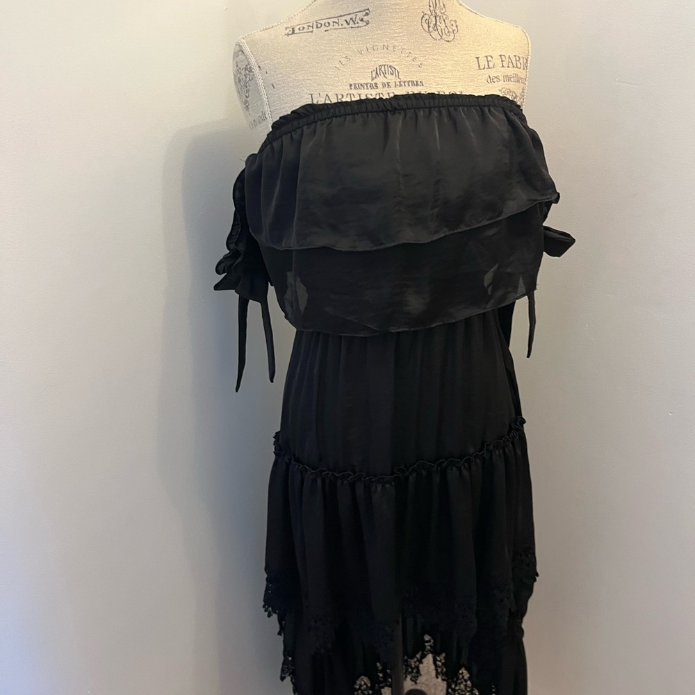 MISA Los Angeles Off-The-Shoulder High Low Dress - Picture 7 of 9